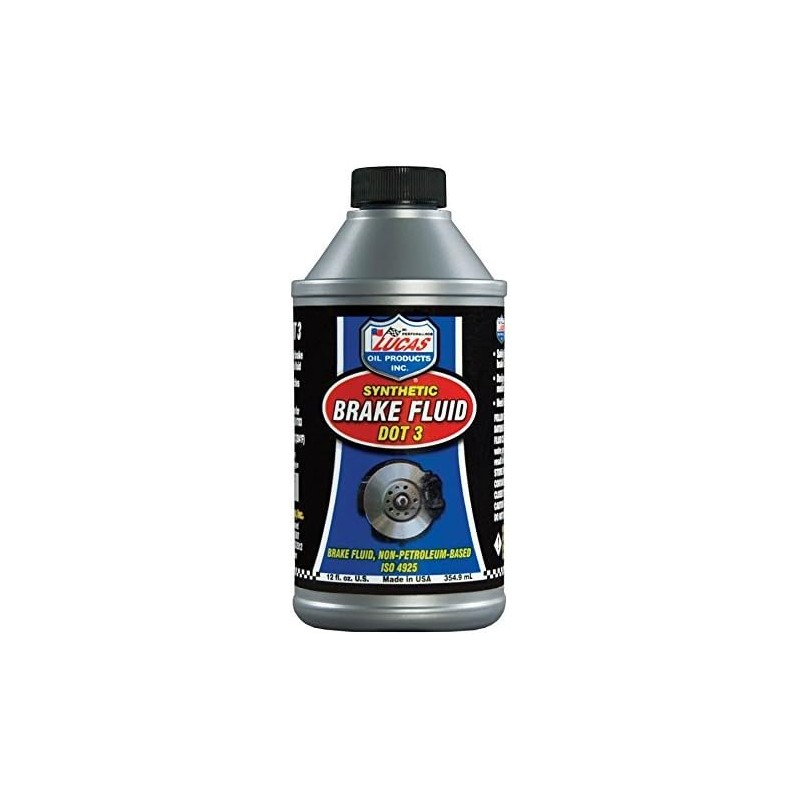 Lucas Oil DOT 3 Brake Fluid 12.00 oz Each P/N 10825