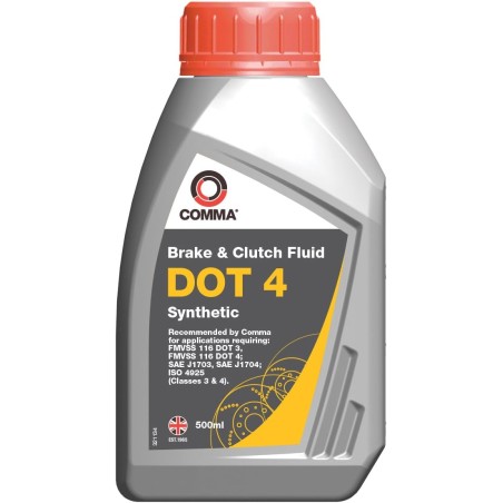 Comma BF4500M 500ml Dot 4 Synthetic Brake Fluid