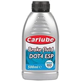 Carlube Brake Fluid DOT 4 ESP, 500 ml (Pack of 2)