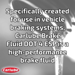 Carlube Brake Fluid DOT 4 ESP, 500 ml (Pack of 2)