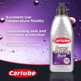 Carlube XPF001 Power Steering Fluid 1 Litre & Brake Fluid DOT 4, 500 ml