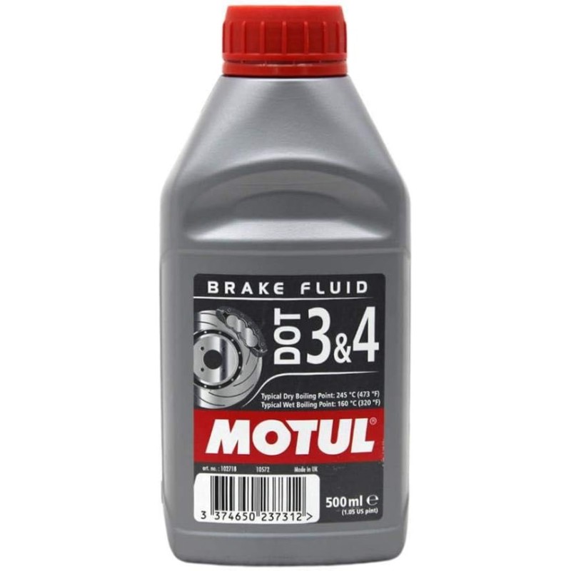 Motul Dot 3 & 4 brake fluid, 0.5 litres