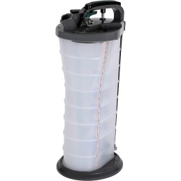 ARES 15081 - Manual/Pneumatic Fluid Extractor with Brake Bleeder Adapter - 10L Capacity - Powerful Suction with Included Hand