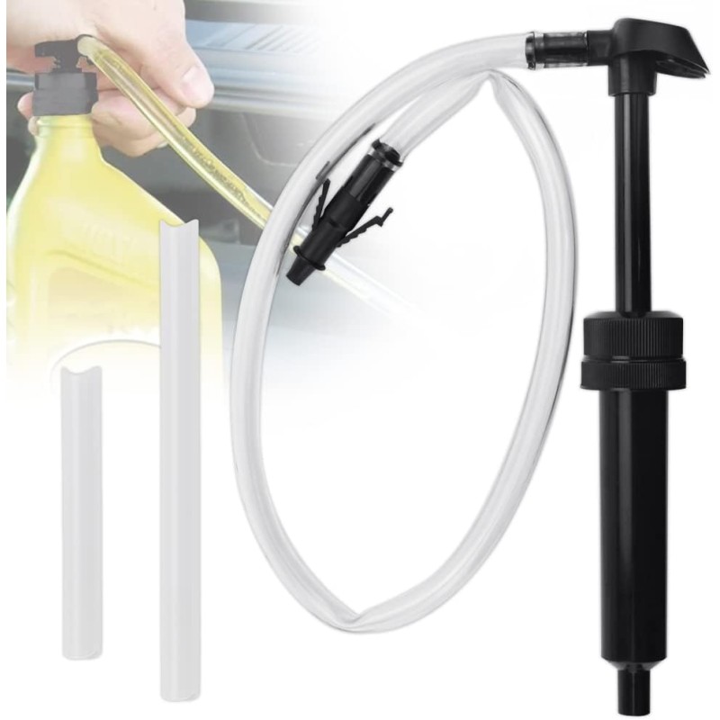 SNAGAROG Fuel Oil Hand Siphon Pump Brake Fluid Pump Car Manual Hand Gas Oil Liquid Syphon Oil Change Syringe Brake Fluid