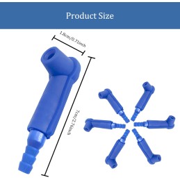 TINGWEN 6 Stück Bremsflüssigkeits Ölwechsler Anschluss Entlüftungsadapter Bremsflüssigkeitswechsler Bremsflüssigkeit Entlüfter