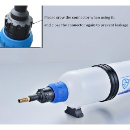 SMOTIVEPRO Oil Suction gun, Automotive Brake Fluid Syringe with Fluid Transfer Hose Pump Capacity 200cc Gearbox Oil Transfer