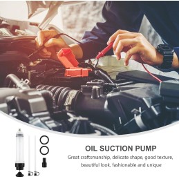 XxinXrongOil Suction Syringe, 200cc Oil Fluid Extractor, Fuel Oil Transfer Syringe, Manual Fluid Extractor Pump, Oil Change