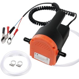 flintronic 12V/80W Oil Change Pump Extractor with Tubes, Oil/Diesel Fluid Extractor Pump, Oil Suction Pump, Changing Engine Oil