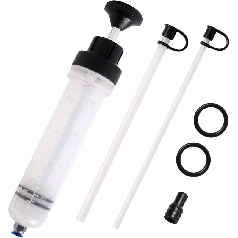 LEMOTO 200CC Oil Fluid Extractor Oil Suction Syringe, Automobile Fuel Oil, Brake Fluid, Coolant, Oil Extractor, Transfer Hand