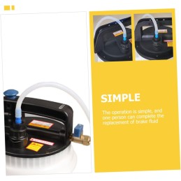 2 Pieces Oil Change Tool Fluid Extractor Brake Bleed Hose Brake Bleed Pump Oil Drain Abdominal Plastic