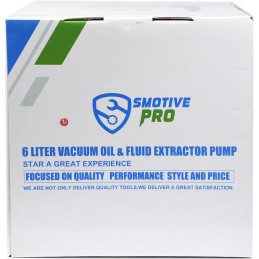 SMOTIVEPRO 6L Engine Oil Extractor Pump, Manual Oil Suction Pump with Enhanced Base and Extension Hoses in Three Sizes, Fluid