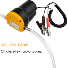 WMYCONGCONG Oil Quick Change Pump Extractor 12V 60W Fluid Extractor Motor Oil Diesel Transfer Pump for Car Boat Motorbike Quad