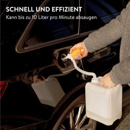 Luigi's Benzinpumpe - Handpumpe auch für Wasser, Motoröl, Alkohol oder Andere Flüssigkeiten - Absaugpumpe und Umfüllpumpe mit