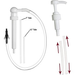 iHMeiju Fluid Pump for Standard Quart Bottles, 8cc Per Pump Stroke, Transmission Fluid Pump with 3rd Hand Adapter, Transfer Gear