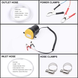 flintronic Ölabsaugpumpe, 12V 80W Absaugpumpe, Ölpumpenextraktor, Dieselpumpe Kraftstoffpumpen, Ölabsaugpumpe Elektrisch, Diesel