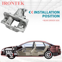 IRONTEK Rear Right Side Brake Caliper 18B5080 Fit Chrysler Town and Country 08-12, 08-12 Dodge Grand Caravan, 08-12 VW Routan,