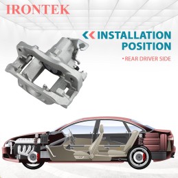 IRONTEK Rear Right Side Brake Caliper 18B5080 Fit Chrysler Town and Country 08-12, 08-12 Dodge Grand Caravan, 08-12 VW Routan,