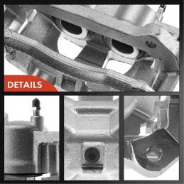 A-Premium Disc Brake Caliper Assembly with Bracket Compatible with Select Ford and Lincoln Models - For F-150/Mark LT 2010-2011,