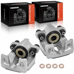 A-Premium Disc Brake Caliper Assembly Without Bracket Compatible with Select Ford, Lincoln and Mercury Models - Crown