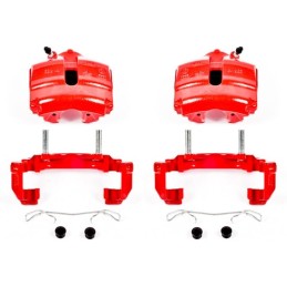 Power Stop Front S2974A Pair of High-Temp Red Powder Coated Calipers