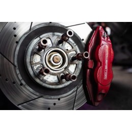 Power Stop Front S2974A Pair of High-Temp Red Powder Coated Calipers