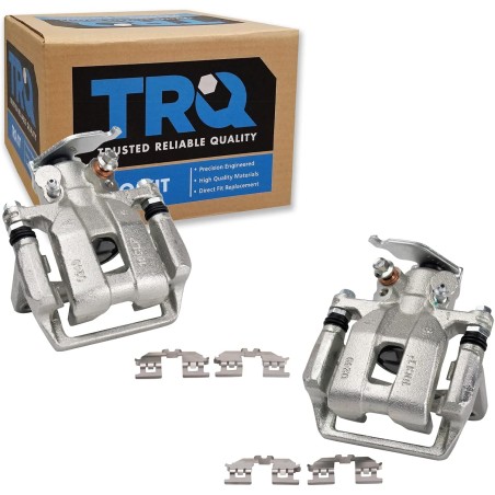 TRQ Rear Brake Caliper Set Compatible with 2013-2017 Honda Accord