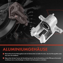 Frankberg 2x Brake Caliper Rear Left Right Compatible with 3er E46 330 2.9L 3.0L 1999-2005 X3 E83 2.0L 2.5L 3.0L 2003-2011