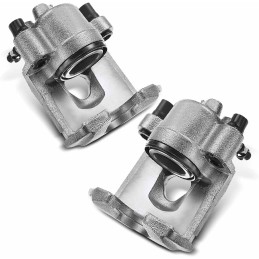 Frankberg 2x Brake Caliper Front Left Right Compatible with Arosa 6H 1997-2003 Fabia I 6Y2 6Y3 6Y5 2000-2007 Fox 5Z1 5Z3