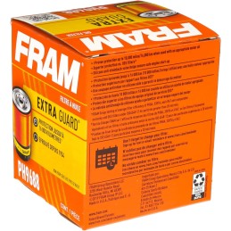 Fram Extra Guard PH9688, 10K Mile Change Interval Oil Filter, Cylindrical, 4"