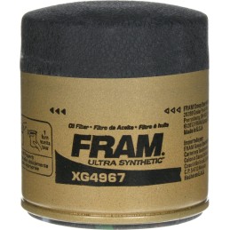 FRAM Ultra Synthetic Automotive Replacement Oil Filter, Designed for Synthetic Oil Changes Lasting up to 20k Miles, XG4967 with