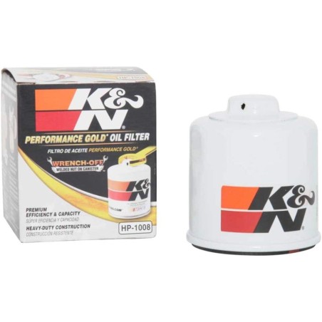 K&N Oil Filter for Select INFINITI, MAZDA, NISSAN, SUBARU Vehicles - HP-1008