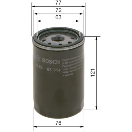 Bosch P3314 - Oil Filter Car