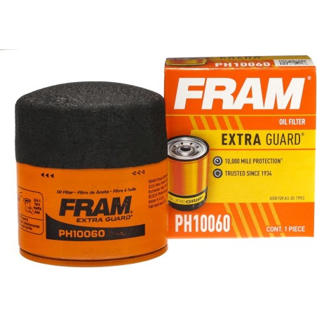 FRAM Extra Guard PH10060, 10K Mile Change Automotive Replacement Interval Spin-On Engine Oil Filter for Select Vehicle Models