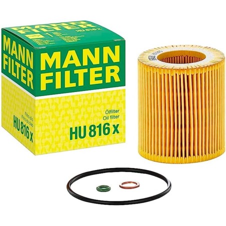 MANN-FILTER HU 816 x Oil Filter - CARS + TRANSPORTERS, Black