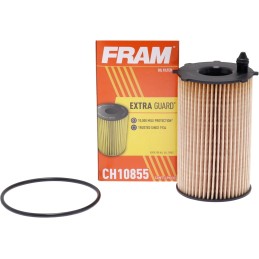 FRAM Extra Guard CH10855, 10K Mile Change Automotive Replacement Interval Cartridge Engine Oil Filter for Select Vehicle Models