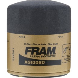 FRAM Ultra Synthetic Automotive Replacement Oil Filter, Designed for Synthetic Oil Changes Lasting up to 20k Miles, XG10060 with