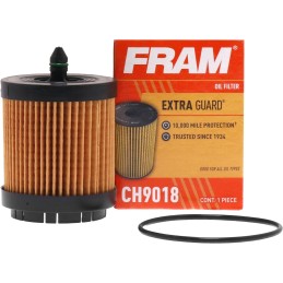 FRAM Extra Guard CH9018, 10K Mile Change Automotive Replacement Interval Cartridge Engine Oil Filter for Select Vehicle Models