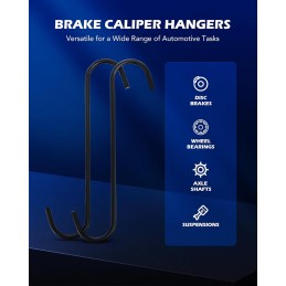 Orion Motor Tech Brake Pad Spreader, Universal Caliper Piston Compressor Tool with 2 Hanger Hooks for Multi-Piston Brake Caliper