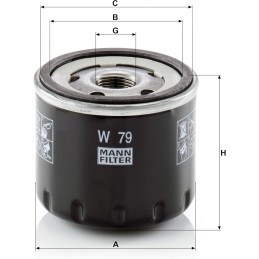 MANN-FILTER W 79 Ölfilter - PKW + TRANSPORTER