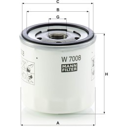 MANN-FILTER W 7008 Ölfilter - PKW + TRANSPORTER