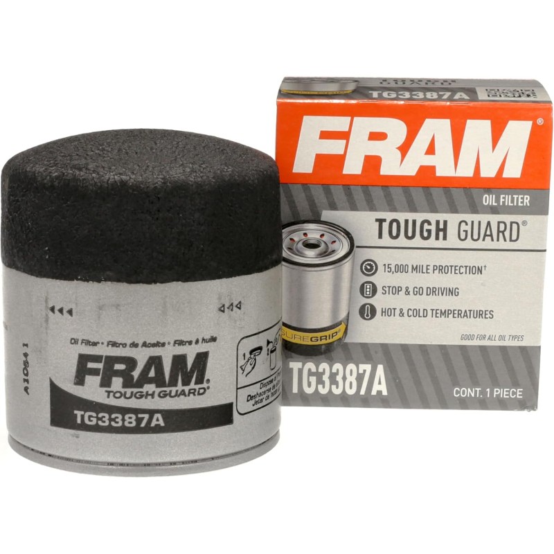 FRAM Tough Guard Replacement Oil Filter TG9972, Designed for Interval Full-Flow Changes Lasting Up to 15K Miles