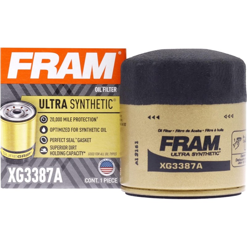 FRAM Extra Guard PH3387A, 10K Mile Change Interval Spin-On Oil Filter