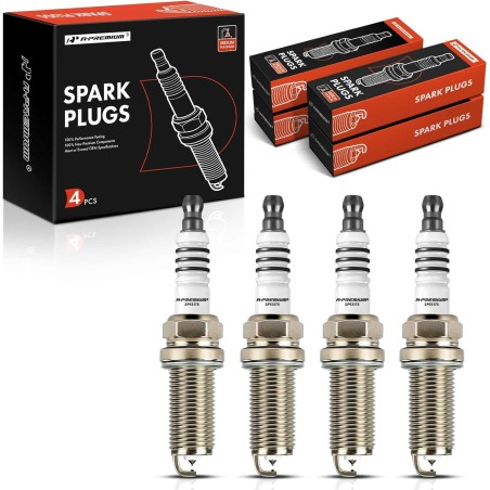 A-Premium Iridium Platinum Spark Plugs Compatible with Honda CR-V, Civic, Accord, Crosstour & Hyundai Elantra, Elantra Coupe/GT,