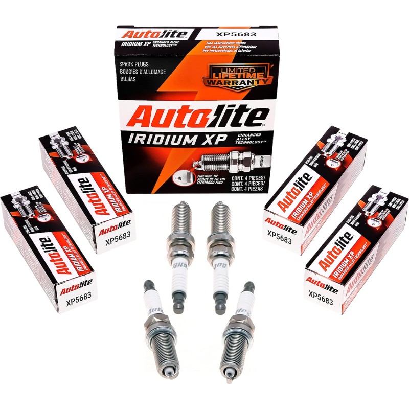 Autolite Iridium XP Automotive Replacement Spark Plugs, XP5683 (4 Pack)