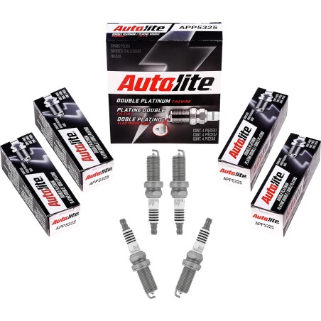 Autolite APP5325 Double Platinum Automotive Replacement Spark Plugs (4 Pack)