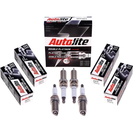 Autolite APP3923 Double Platinum Automotive Replacement Spark Plugs (4 Pack)