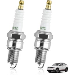 2 Pack F6RTC Car Spark Plugs Replacement, Compatible for NGK BPR6ES, Bosch WR6DC WR7DC, Champion RN9YC RN10YC, Denso W20EPR-U,