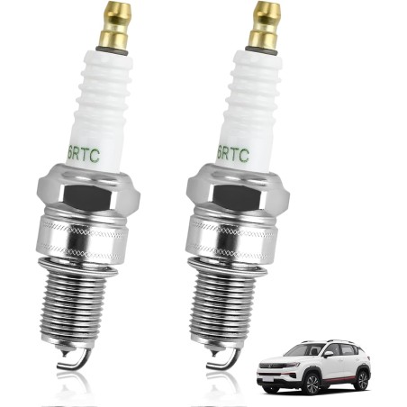 2 Pack F6RTC Car Spark Plugs Replacement, Compatible for NGK BPR6ES, Bosch WR6DC WR7DC, Champion RN9YC RN10YC, Denso W20EPR-U,