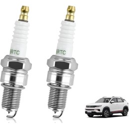 2 Pack F6RTC Car Spark Plugs Replacement, Compatible for NGK BPR6ES, Bosch WR6DC WR7DC, Champion RN9YC RN10YC, Denso W20EPR-U,