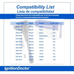 Iridium Spark Plugs and Ignition Coil Pack of 4 Compatible with 2007-2018 Nissan Altima Rogue Sentra 2.5L, Nissan Cube Versa